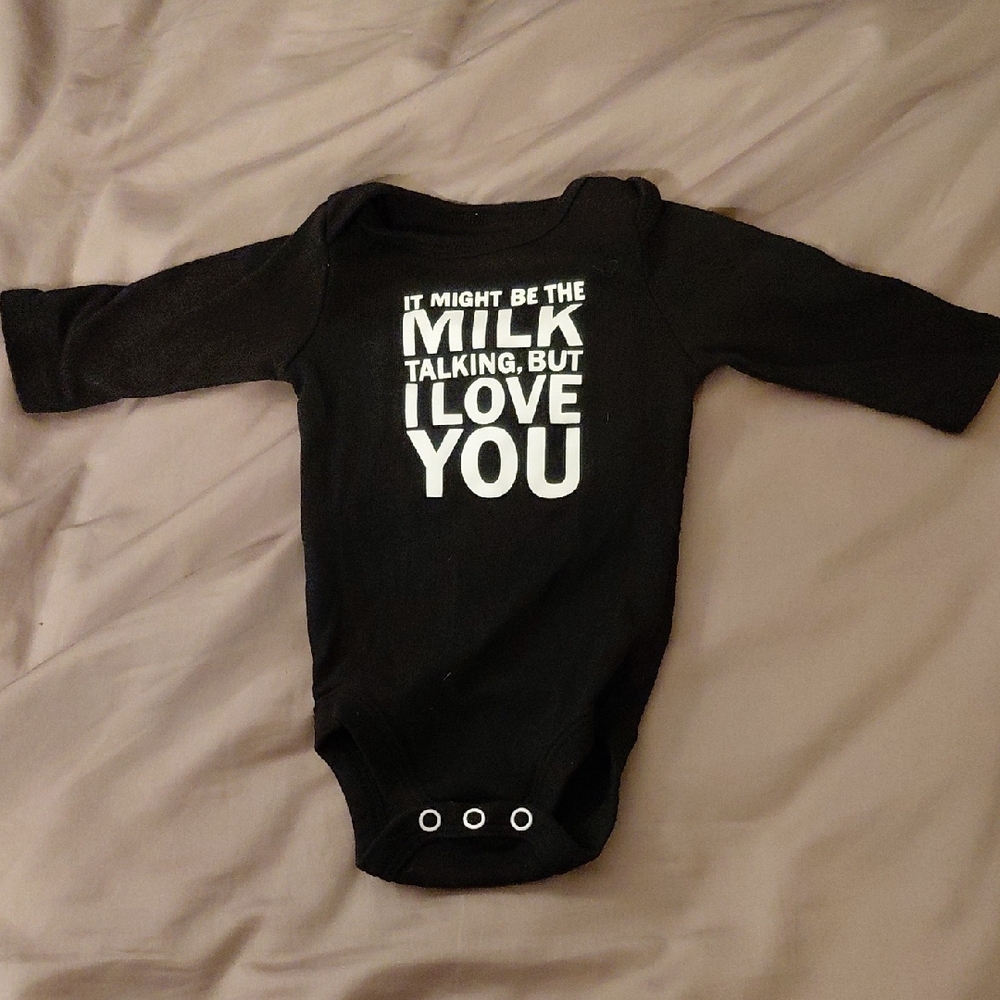 $3 IF BUNDLED Okie Dokie Black Bodysuit with Fun Quote